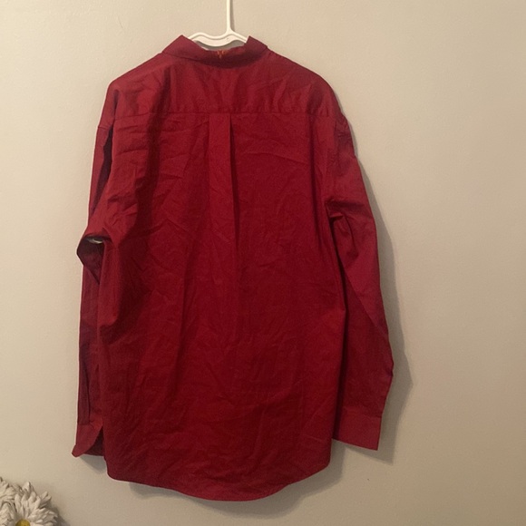 NWT Wrangler 20x Competition Advanced Comfort Button Down Burgundy Longsleeve L - Picture 4 of 9